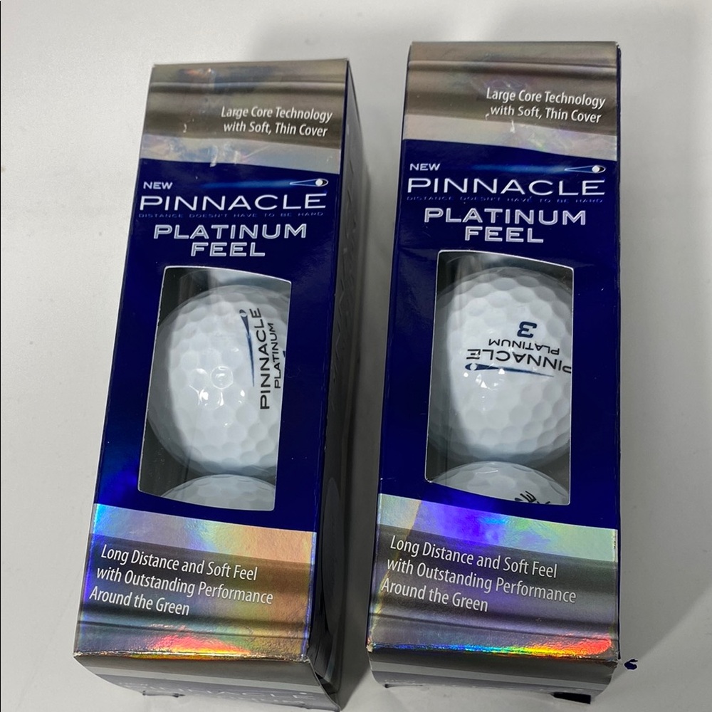 Pinnacle Platinum Feel Long Distance Golf Balls 2 Sleeves (6) Balls